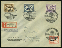 BERLIN-CHARLOTTENBURG 5/ A/ Internat.Automobil-u.Motorrad-/ Ausstellung 1937 (27.2.) SSt = Brandenbg. Tor (u. Autos) 5x  - Monumenti