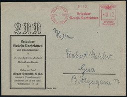 LEIPZIG C1/ REICHSMESSESTADT/ Leipziger/ Neueste Nachrichten 1940 (Mai) AFS Klar Auf Firmen-Bf.: L N N.. Edgar Herfurth  - Zonder Classificatie