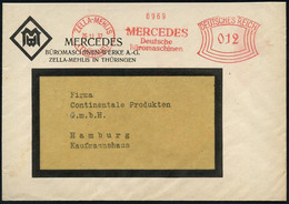 ZELLA-MEHLIS/ (THÜRING)/ MERCEDES/ Deutsche/ Büromaschinen 1932 (26.11.) AFS Auf Firmen-Bf. Mit Monogr.-Logo = Herstelle - Non Classificati