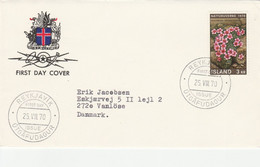 Iceland 1970 Nature FDC - Briefe U. Dokumente