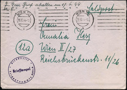 WIEN 101/ B 1944 (16.6.) BdMaSt + Viol. 1K- HdN: Feldpostnummer 48 919 = Funk-Außenstelle, A T H E N (Aufgabe Wien!) Kla - Non Classificati