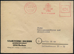 BOCHUM 1/ EMW/ WERK BOCHUM 1947 (9..6.) Aptierter AFS Francotyp "Reichsadler" = Entfernt + Inschrift "Deutsche Reichspos - Autres & Non Classés