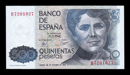 España Spain 500 Pesetas Rosalia 1979 Pick 157 Serie H Capicua SC UNC - [ 4] 1975-… : Juan Carlos I