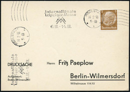 INGOLSTADT/ *1*/ Internat./ Leipz.Messe/ MM/ 6.III.-14.III. 1938 (14.2.) MWSt + 6 Wellen Rechts, Klar Auf Inl.-Kt. (Bo.S - Non Classificati