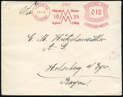 LEIPZIG C2/ MESSESTADT/ Frühjahrs Messe/ 19 MM 35/ Beginn 3.März/ LEIPZIGER MESSE 1935 (29.1.) AFS = Messe-Monogramm , R - Non Classificati