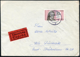 D.D.R. 1980 (9.1.) 70 Pf. G.E. Lessing, EF , Sauber Gest. (Radebeul) Rs. Div. TS U. Bahn-Oval, Inl.-Eil-Bf.  (Mi.2411 ,  - Théâtre