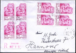 FRANKREICH 1978 (7.7.) 1 F. + 20 C. "200. Todestag J.J. Rousseau / Voltaire", Reine MeF: 8 Stück In Einheiten (+ 1x Rs.) - Escritores