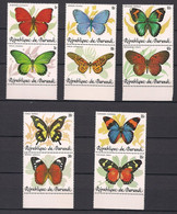Burundi 1984 OBCn° 918-927 Se Tenant *** MNH Cote 350  Faune Papillons Vlinders Butterflies - Ungebraucht