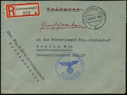 LITZMANNSTADT 1/ G 1941 (22.10.) 2K-Steg + RZ: Litzmannstadt 1/c + Bl. 1K-HdN: Fliegerhorstkommandantur/Litzmanns + Masc - Clima & Meteorología