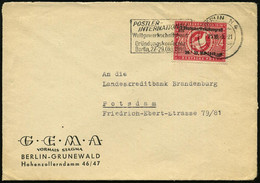 BERLIN N4/ Ar/ ..Weltgewerkschaftsbund/ Gründungskonferenz 1949 (29.10.) MWSt = Ost-Berlin! Auf EF DDR 24 Pf. Volkskongr - Musique