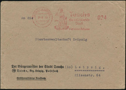 TAUCHA (BZ LEIPZIG)/ 1170 Die Aufstrebende/ Stadt.. 1945 (24.9.) Seltener, Vollständig Aptierter AFS Francotyp = Wertrah - Musica