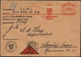 LEIPZIG/ C1/ Polizeipräsidium 1931 (11.3.) AFS 035 Pf. (Wappen) Auf NN-Dienst-Bf.: Polizeipräsidium Leipzig.., Inl.-NN-B - Polizia – Gendarmeria