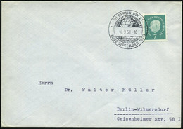 (1) BERLIN NW 21/ SOCIETAS MUNDI MEDICA/ XIV.GENERALVERSAMMLUNG 1960 (16.9.) SSt = Aesculapstab (vor Globus) Klar Gest.  - Medicina