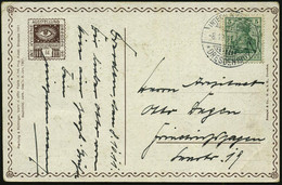 DRESDEN 1911/ INTERN.HYGIENE-/ AUSSTELLUNG/ *a 1911 (8.10.) SSt Auf Amtl. Color-Sonder-Kt. Nr.64: Säulen Mit Putten, Aug - Medicina
