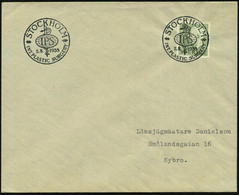 SCHWEDEN 1955 (1.8.) SSt: STOCKHOLM/I P S/INT. PLASTIC SURGERY (Globus Mit Äskulapstab) Klar Gest. Inl.-Bf. = Kongreß Pl - Medicina