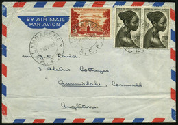 FRANZ. ÄQUATORIAL-AFRIKA 1959 (2.11.) 2K: LAMBARENE/A.E.F. + Rs. Perönlicher Abs.-Stempel: Docteur Albert SCHWEITZER/ La - Medicina