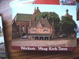 Nederland Holland Pays Bas Workum Met Toren, Kerk En Waag - Workum