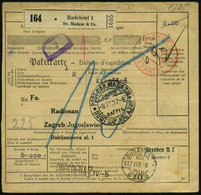 Radebeul-Oberlößnitz/ Dr.Madaus & Co 1937 (3.4.) Selbstbucher-Paketzettel + 2K: RADEBEUL 1/n/BEZAHLT (= Fa. Biolog. U. H - Geneeskunde