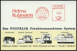 Hagen 1981 (2.9.) AFS.: VORFÜHRSTEMPEL/POSTALIA/Helena/Rubinstein.. (1870-1965), Jüdische Kosmetik-Unternehmerin (= Heut - Usati