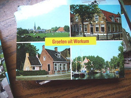 Nederland Holland Pays Bas Workum Met Panorama En Diverse Huisjes - Workum
