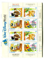 RC 20151 CANADA WALT DISNEY WINNIE THE POOH CARNET COMPLET BOOKLET MNH NEUF ** - Cuadernillos Completos