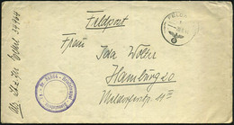 DT.BES.NORWEGEN 1942 (20.5.) 1K: FELDPOST/f/--- + Viol. 3K-HdN: Dienststelle - Fp.-Nr. 34964.. = Admiral Norwegische Wes - Marittimi