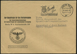 BERLIN SW 11 1942 (17.8.) MWSt.: BERLIN SW !!/ah/Kampf Dem Kartoffelkäfer! Auf Dienst-Bf.: Der Beauftragte Für Den Vierj - Otros & Sin Clasificación
