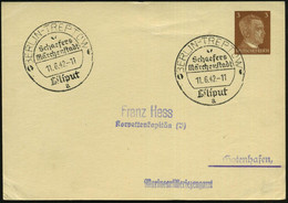 BERLIN-TREPTOW/ Schaefers/ Märchenstadt/ Liliput/ A 1942 (11.6.) Seltener SSt = Wanderstempel 2x Auf PP 3 Pf. Hitler, Br - Circo