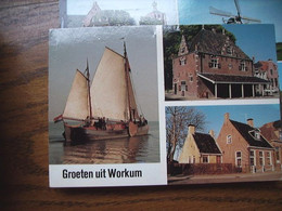 Nederland Holland Pays Bas Workum Met Kaart Van Stichting Presentatie Workum - Workum