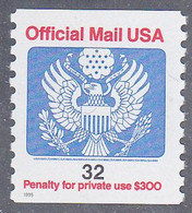 UNITED STATES     SCOTT NO  0153   MNH   YEAR  1995 - Servizio