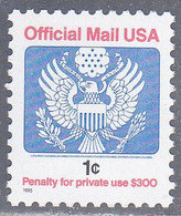 UNITED STATES     SCOTT NO  0154   MNH   YEAR  1995 - Dienstmarken