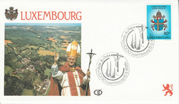 LUXEMBOURG 1985 VISITE PAPE JEAN PAUL II - Franking Machines (EMA)