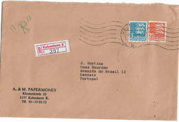 Denmark , 1978 , Kobenhavn K Postmark And Registration Label , A. & M. Papermoney  Cover - Otros & Sin Clasificación