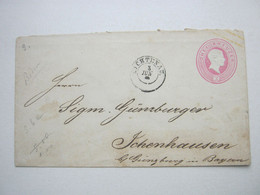 LICHTENAU      , Klarer Stempel Auf Ganzsache - Postal  Stationery