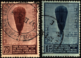 Belgium 1932 Mi 344-345 Balloon Piccard - Otros & Sin Clasificación