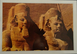 EGYPTE ABOU SIMBEL TEMPLE DE RAMSES II, CARTE VIERGE - Temples D'Abou Simbel