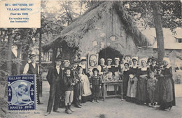 44-NANTES-SOUVENIR DU VILLAGE BRETON- 1910- EN VOULEZ-VOUS DES HOMARDS - Nantes