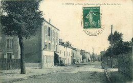 VAL D'OISE   BEZONS  Route De Pontoise Prise De La Rue De La Paix - Bezons