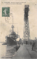 44-SAINT-NAZAIRE- CHANTIER ET ATELIER DE L'ATLANTIQUE, LA GRUE DE 150 TONNES ET L'ERNEST RONAN - Saint Nazaire