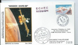 Document Philatélique   Mission Mars-96  Echec Mission   Vue D'artiste - Europa