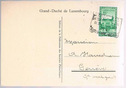 Luxembourg, 1936, For Geneve - Covers & Documents