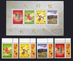 New Zealand 2016.  Chinese New Year. Year Of The Monkey. MNH - Nuevos