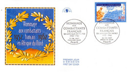 " HOMMAGE AUX COMBATTANTS FRANCAIS EN AFRIQUE DU NORD " Sur Enveloppe 1er Jour De 1997.  N° YT 3072. Parfait état. FDC - Militaria