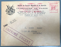 France Oblitération Mécanique Sur Enveloppe IMPRIME URGENT - (A1134) - 1921-1960: Moderne