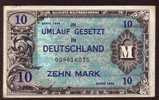 BILLET ALLEMAGNE - OCCUPATION  USA - 1944 - 10 Mark - Pick 194a - 10 Mark