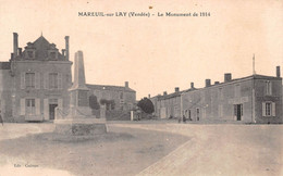 MAREUIL SUR LAY      MONUMENT AUX MORTS  PLACE POMPE - Mareuil Sur Lay Dissais