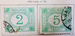 Roumanie - 1887-1903_ Y&T Timbres-taxe N°7 Et N°22 - Oblitérés - Postage Due