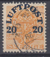 ++M1591. Sweden 1920. Airmail. AFA 139. Michel 139. Used - Oblitérés