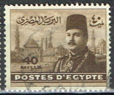 ED 15 - EGYPTE N° 257 Obl. Roi Farouk - Usados