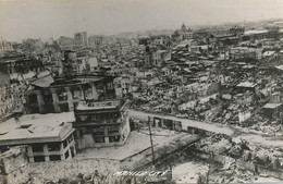 Real Photo Manila City Ruined  After Bombing WWII - Philippines